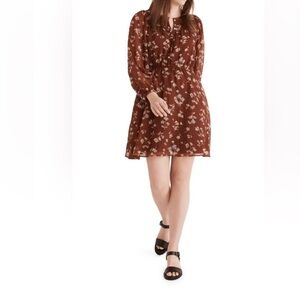 Floral Brown Dress